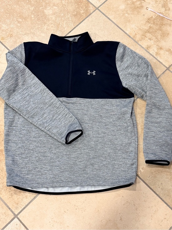 LG Other - LG Black and Heather Gray Half-Zip Sweater